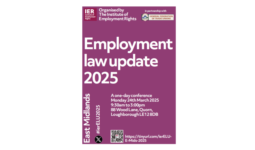 Employment law update March 2025 (East Midlands) IER